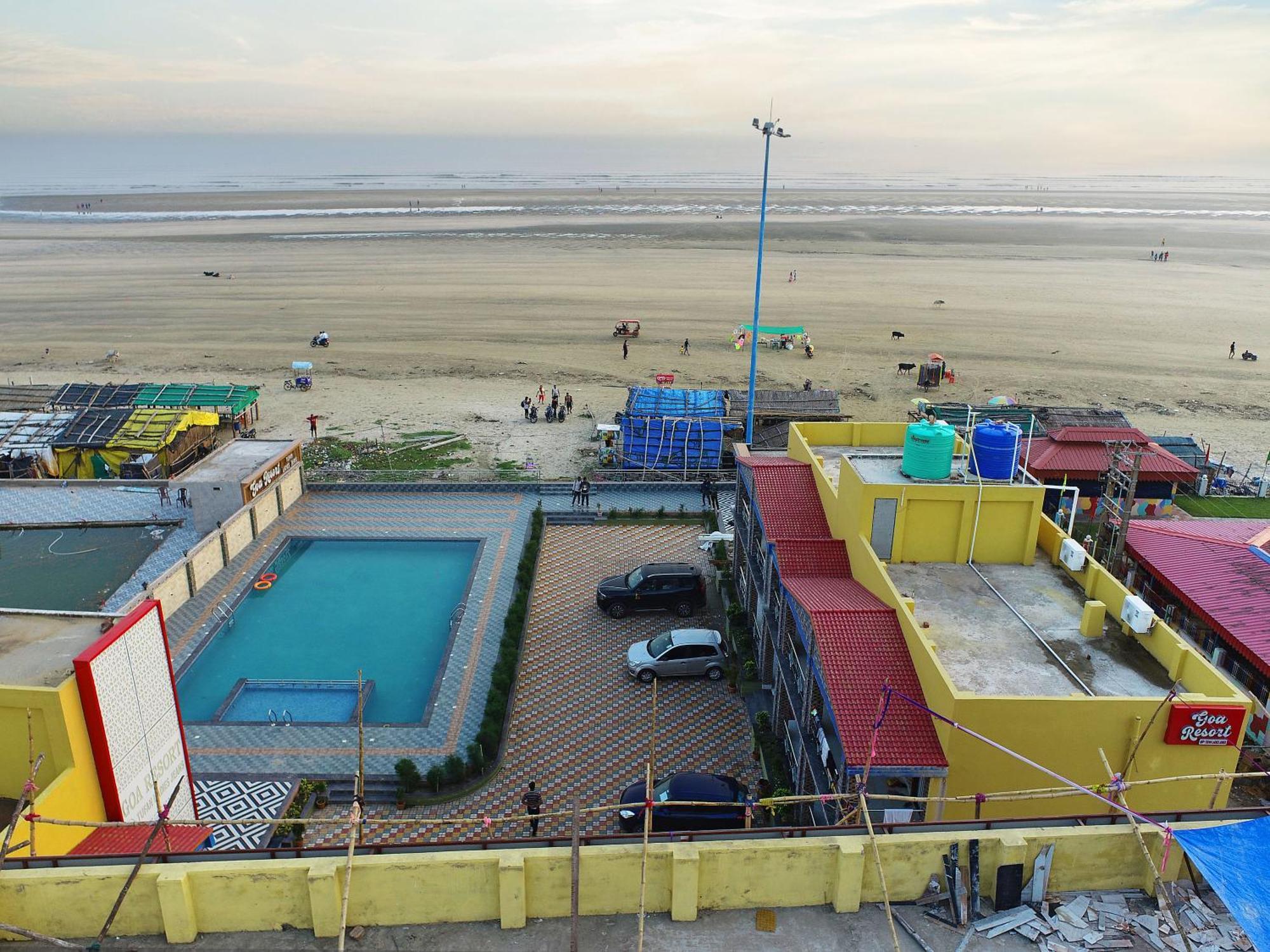 Goa Beach Resort On Beach Mandarmani Eksteriør bilde